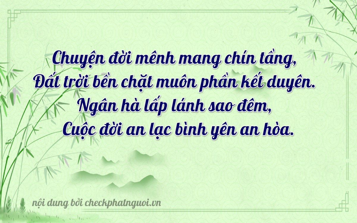 Bài thơ ý nghĩa cho <b>biển số 51F-99369</b> tại website checkphatnguoi.vn