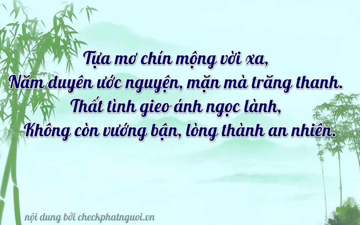 Bài thơ ý nghĩa cho <b>biển số 51G-00970</b> tại website checkphatnguoi.vn