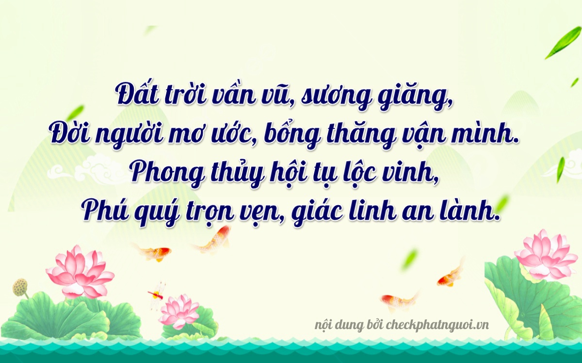 Bài thơ ý nghĩa cho <b>biển số 51G-02224</b> tại website checkphatnguoi.vn