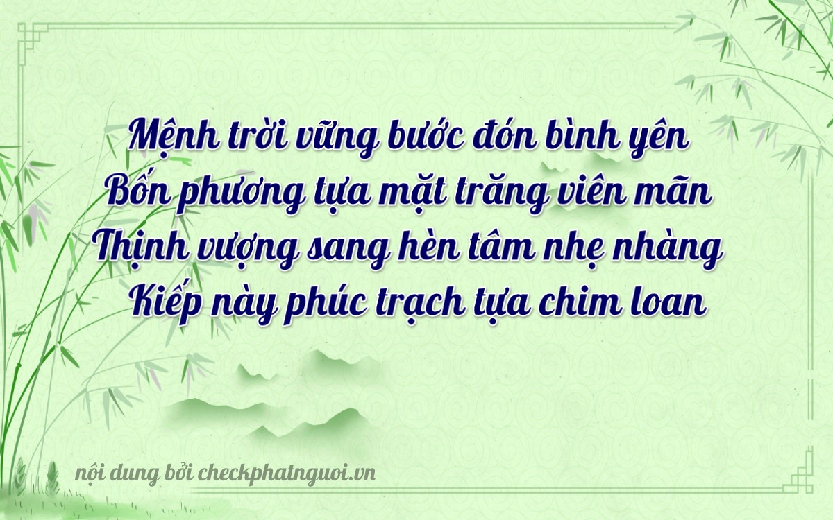 Bài thơ ý nghĩa cho <b>biển số 51G-11794</b> tại website checkphatnguoi.vn