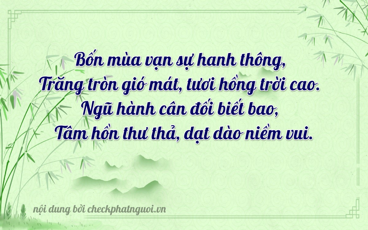 Bài thơ ý nghĩa cho <b>biển số 51G-14450</b> tại website checkphatnguoi.vn