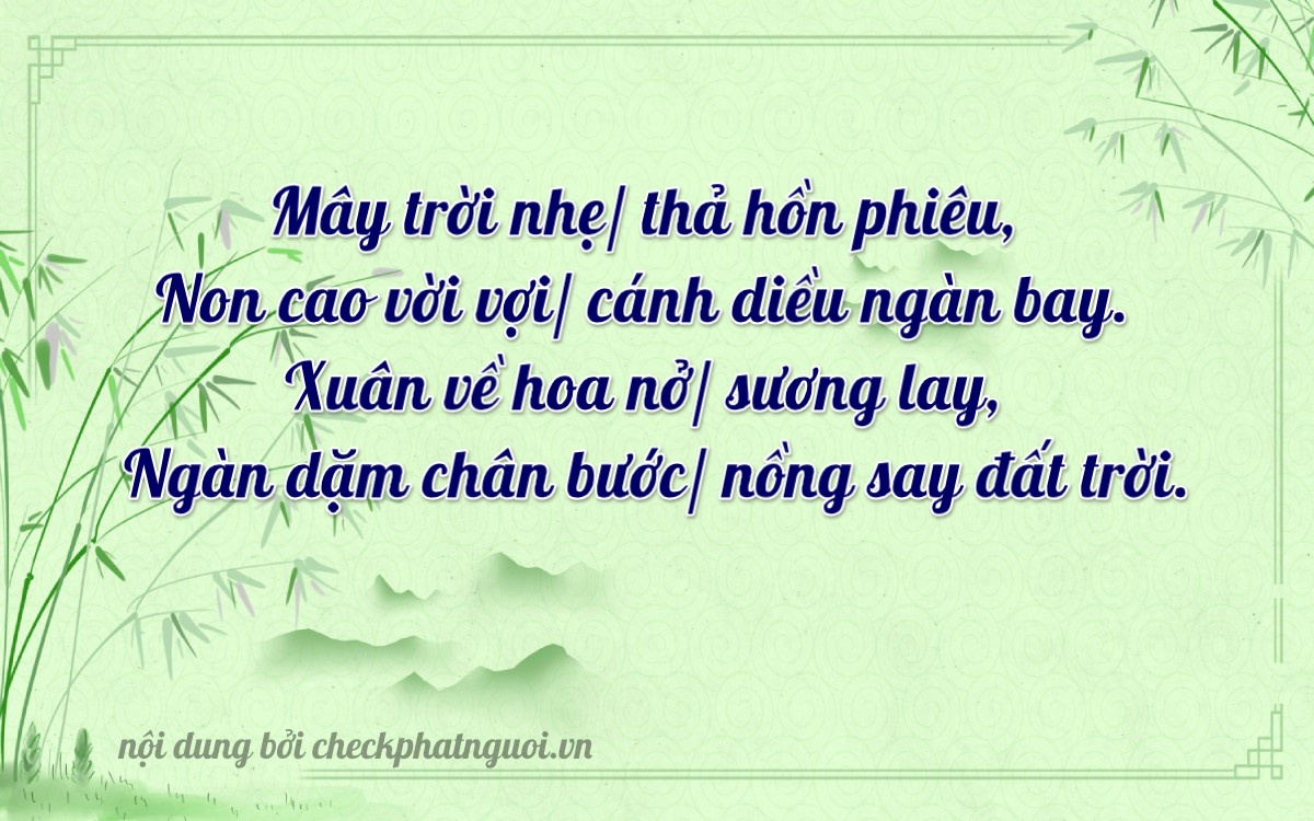 Bài thơ ý nghĩa cho <b>biển số 51G-15785</b> tại website checkphatnguoi.vn