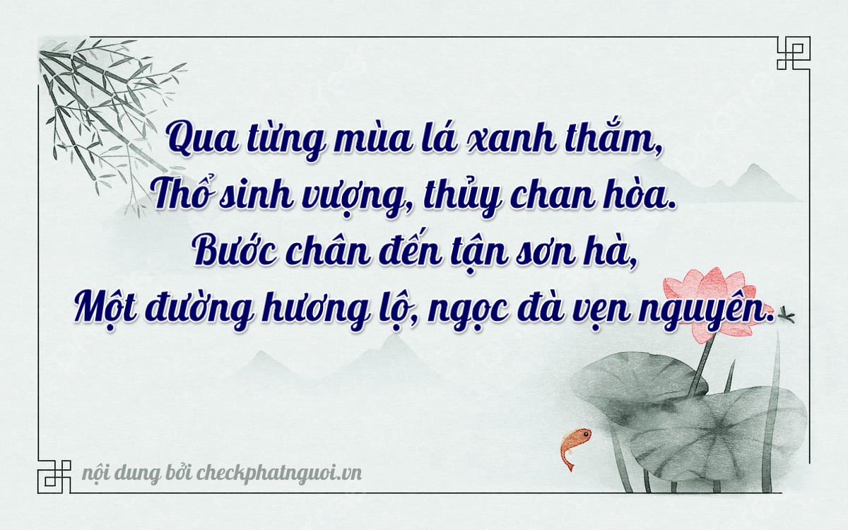Bài thơ ý nghĩa cho <b>biển số 51G-19340</b> tại website checkphatnguoi.vn