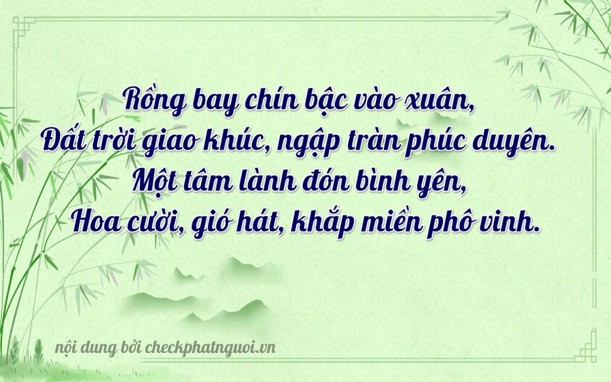 Bài thơ ý nghĩa cho <b>biển số 51G-44364</b> tại website checkphatnguoi.vn