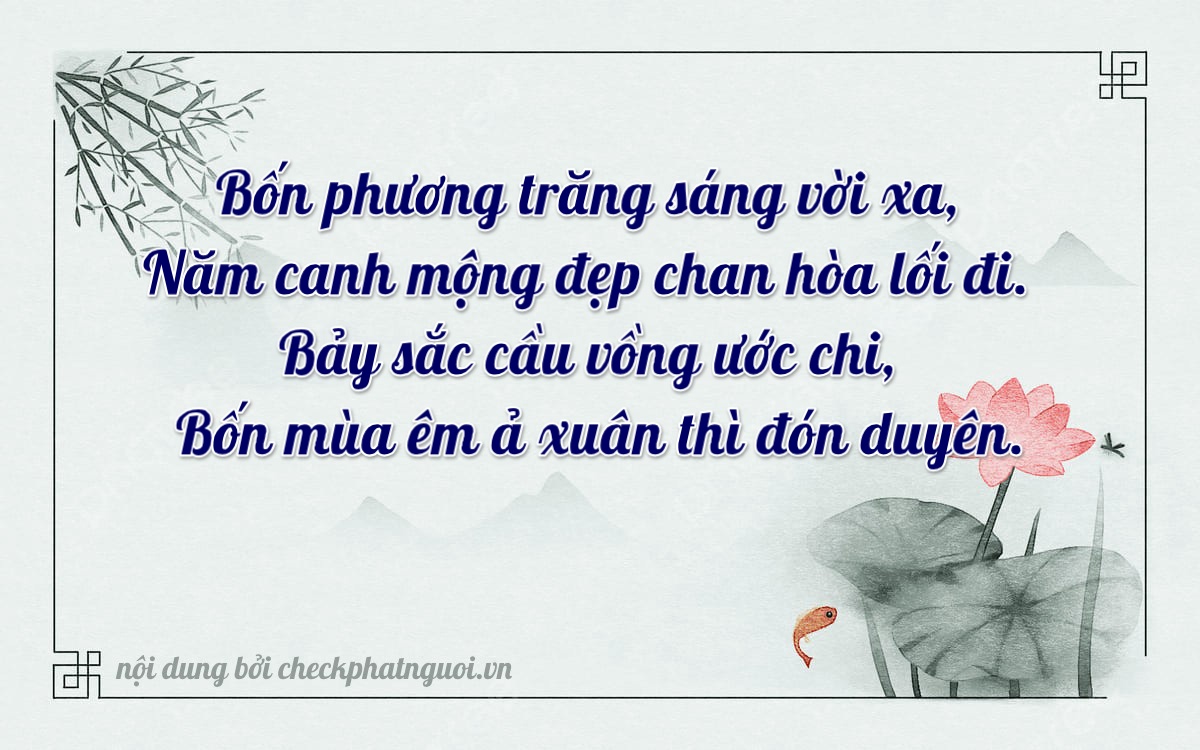 Bài thơ ý nghĩa cho <b>biển số 51G-45774</b> tại website checkphatnguoi.vn
