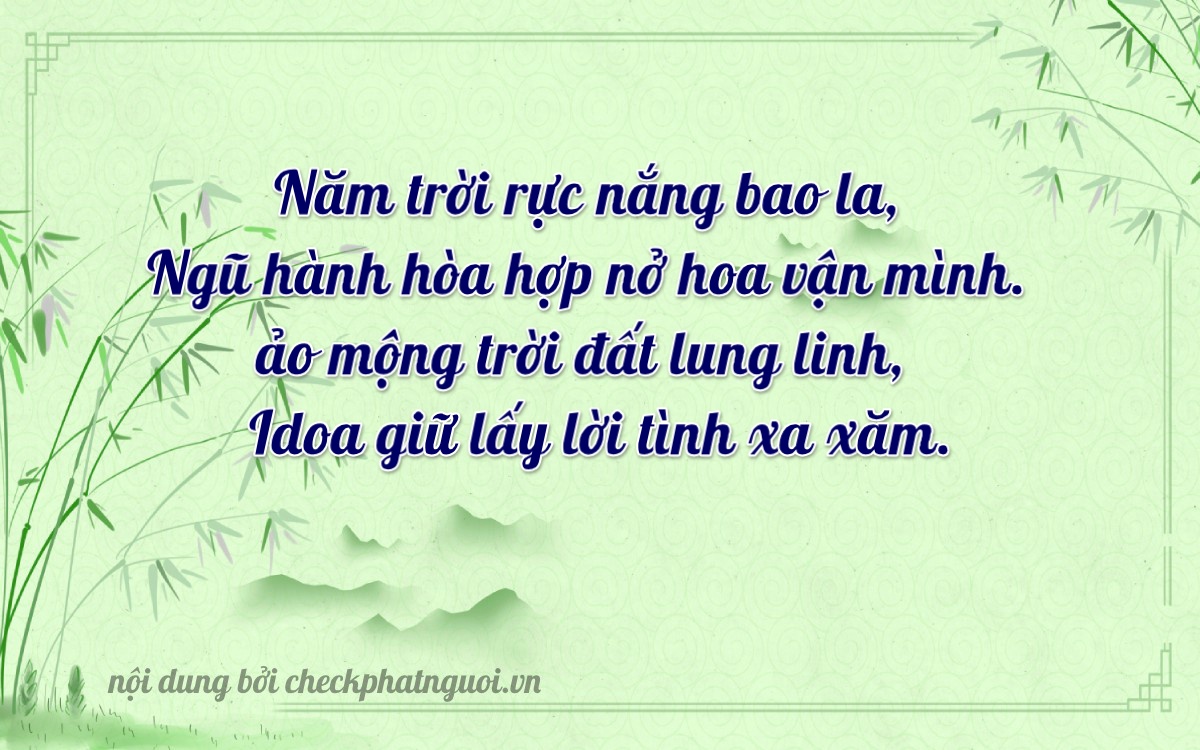 Bài thơ ý nghĩa cho <b>biển số 51G-51246</b> tại website checkphatnguoi.vn