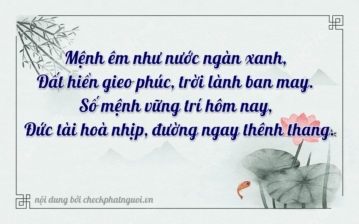 Bài thơ ý nghĩa cho <b>biển số 51G-60291</b> tại website checkphatnguoi.vn