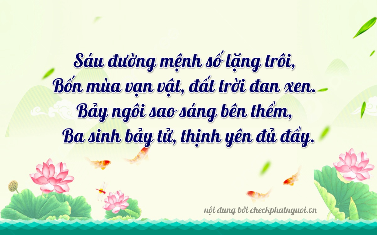 Bài thơ ý nghĩa cho <b>biển số 51G-64637</b> tại website checkphatnguoi.vn