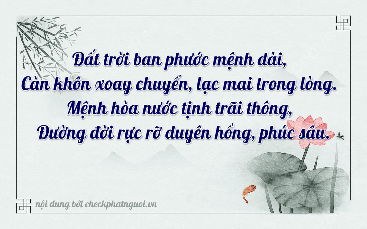 Bài thơ ý nghĩa cho <b>biển số 51G-73112</b> tại website checkphatnguoi.vn