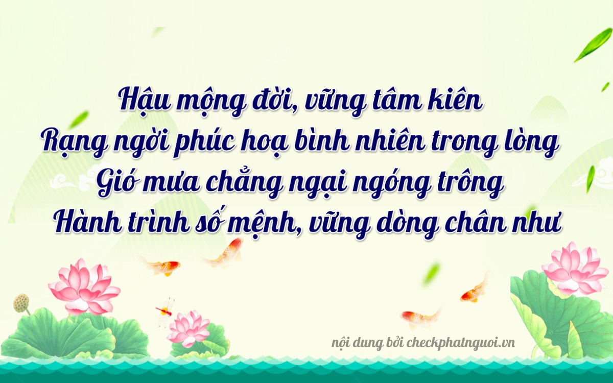 Bài thơ ý nghĩa cho <b>biển số 51G-80972</b> tại website checkphatnguoi.vn
