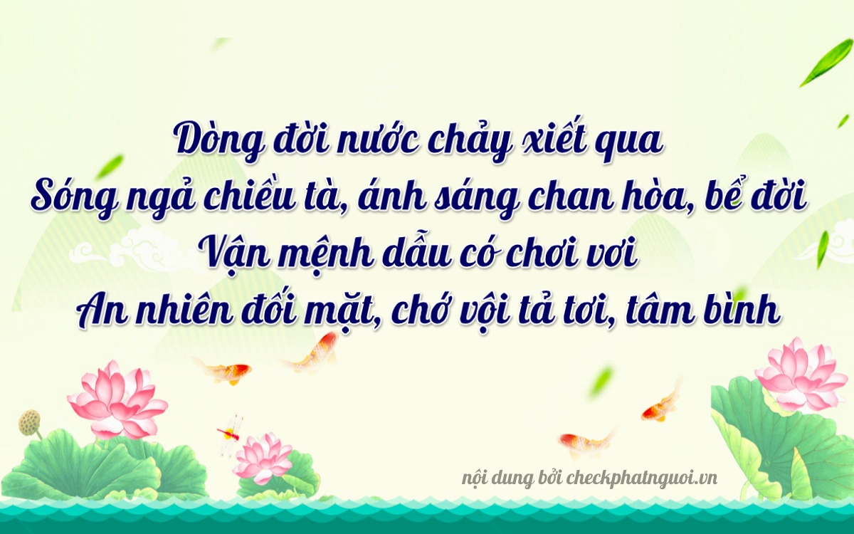 Bài thơ ý nghĩa cho <b>biển số 51G-90307</b> tại website checkphatnguoi.vn