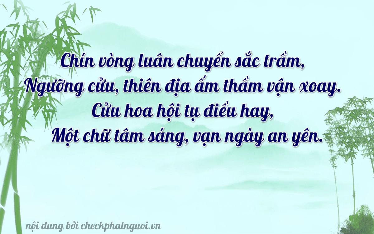 Bài thơ ý nghĩa cho <b>biển số 51G-96981</b> tại website checkphatnguoi.vn