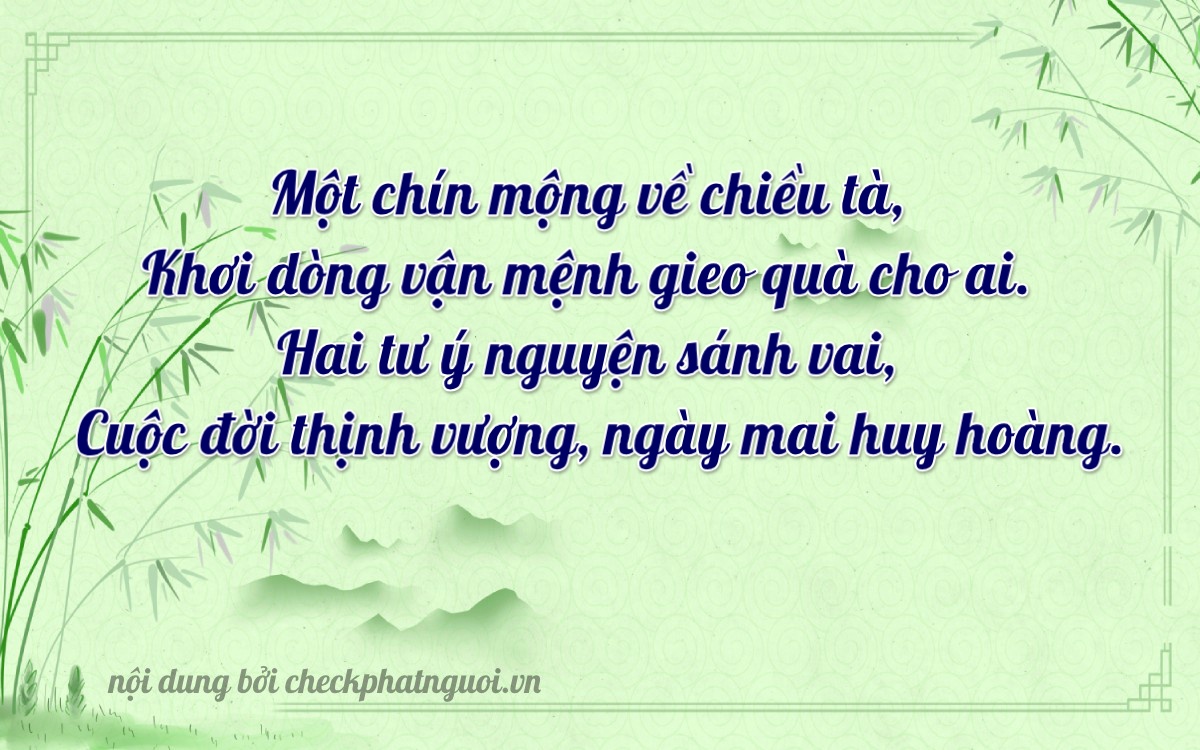 Bài thơ ý nghĩa cho <b>biển số 51H-19241</b> tại website checkphatnguoi.vn