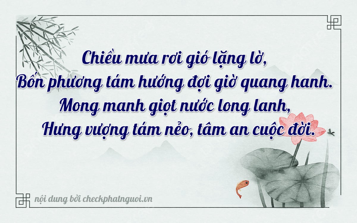 Bài thơ ý nghĩa cho <b>biển số 51H-24880</b> tại website checkphatnguoi.vn