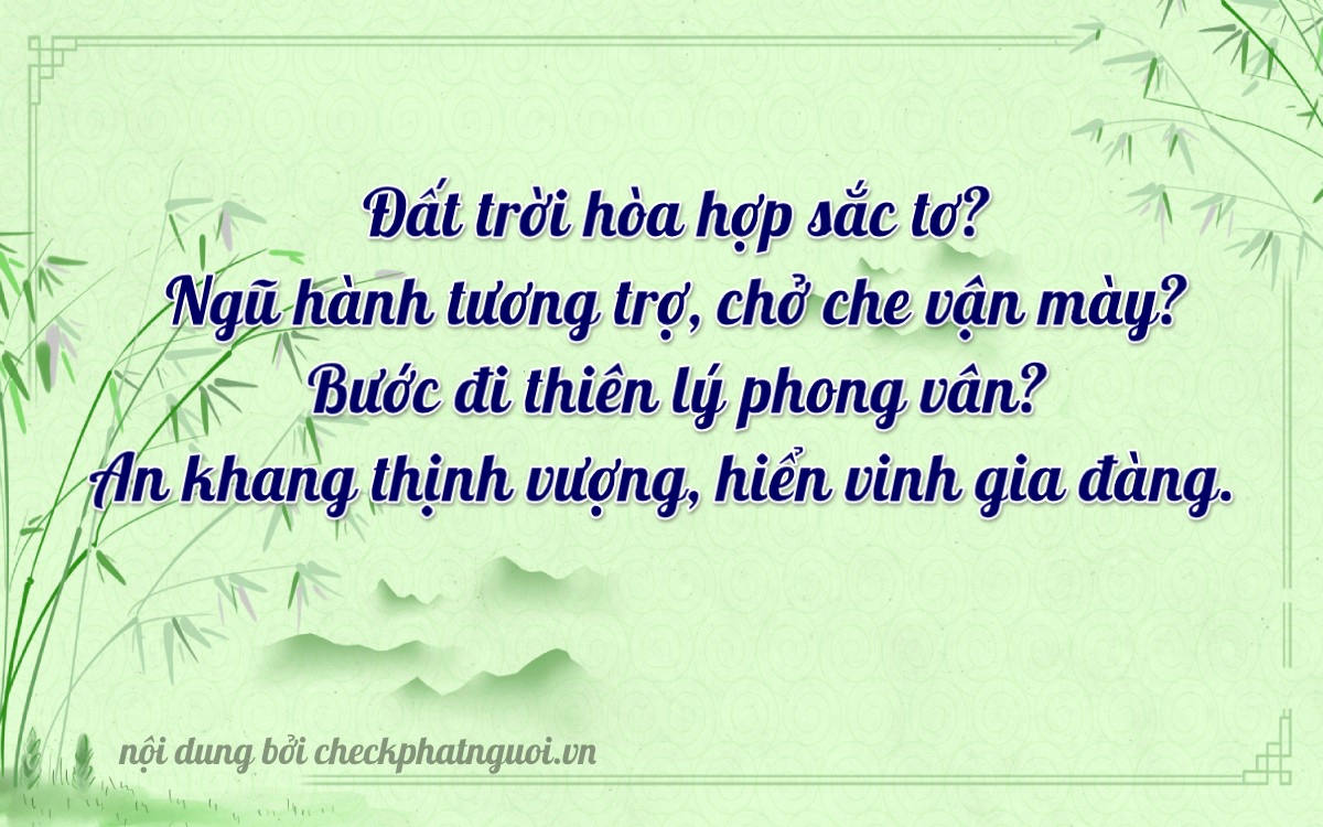 Bài thơ ý nghĩa cho <b>biển số 51H-29347</b> tại website checkphatnguoi.vn