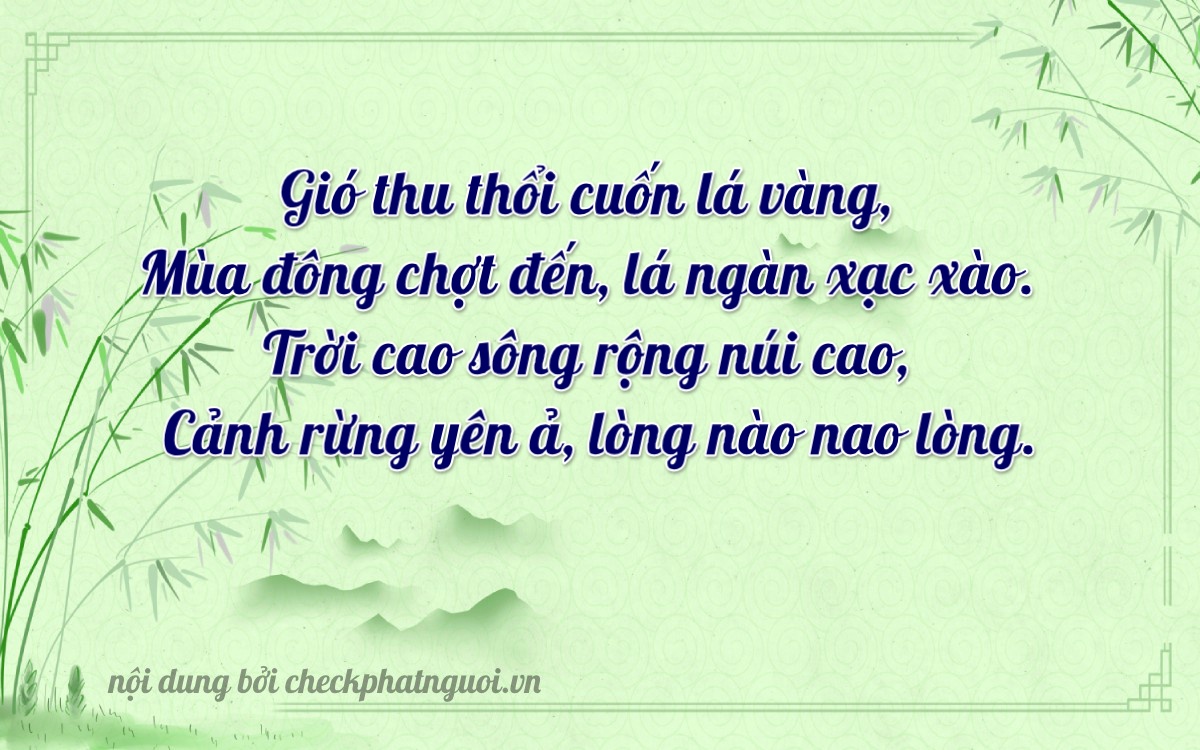 Bài thơ ý nghĩa cho <b>biển số 51H-37728</b> tại website checkphatnguoi.vn