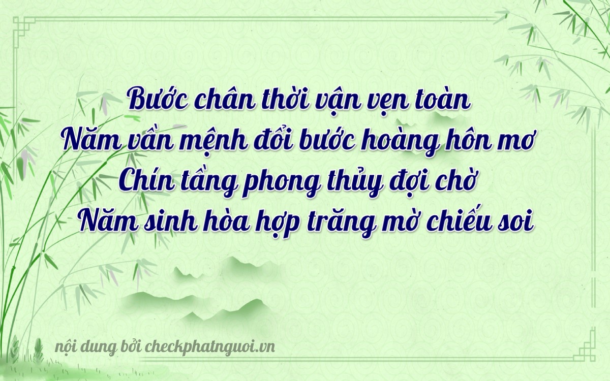 Bài thơ ý nghĩa cho <b>biển số 51H-39705</b> tại website checkphatnguoi.vn