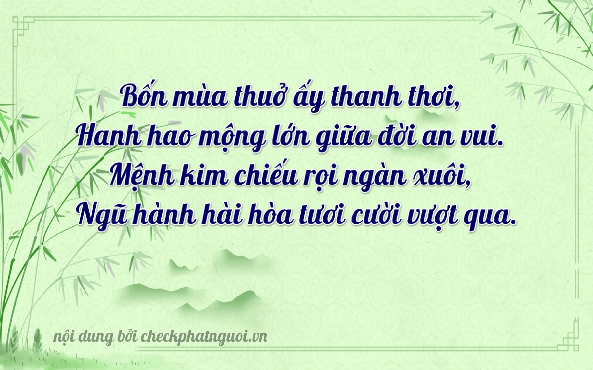 Bài thơ ý nghĩa cho <b>biển số 51H-41977</b> tại website checkphatnguoi.vn