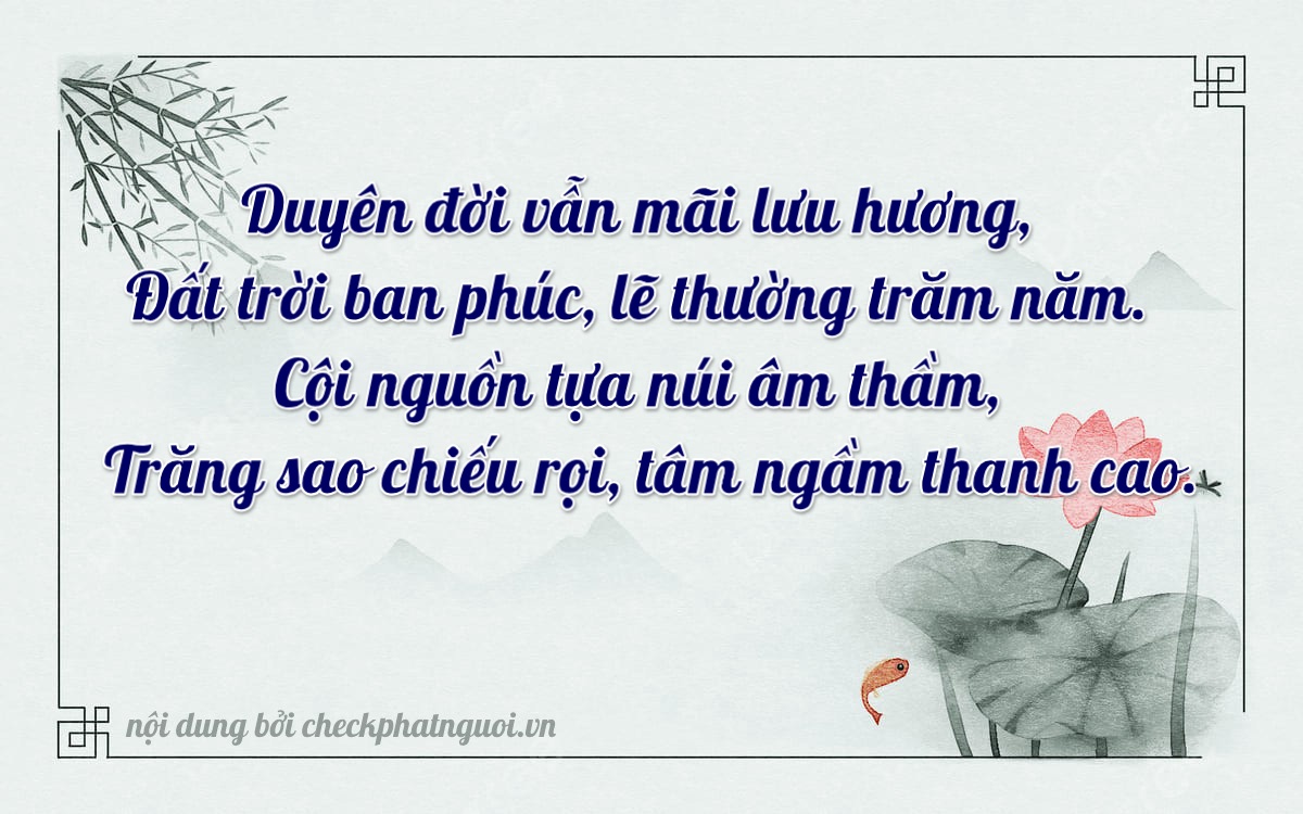 Bài thơ ý nghĩa cho <b>biển số 51H-46943</b> tại website checkphatnguoi.vn