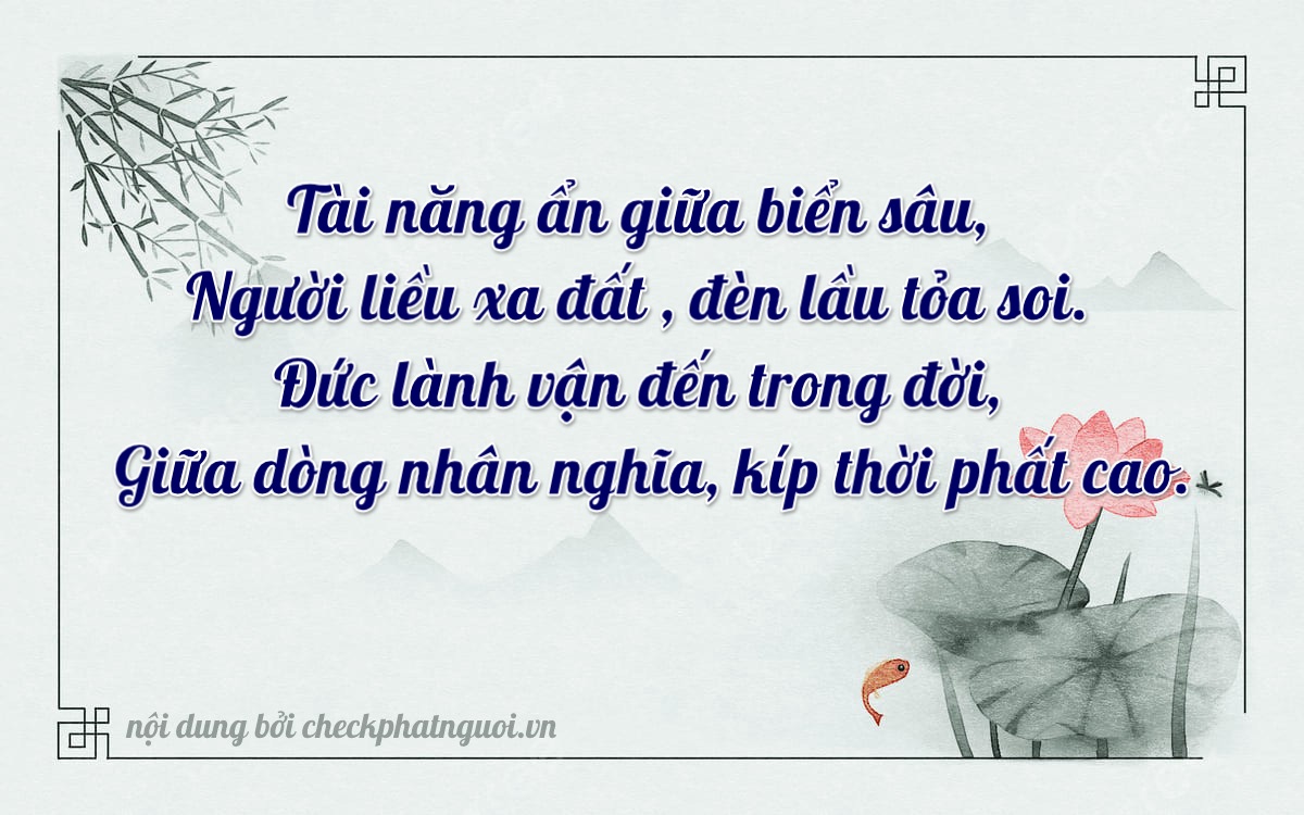 Bài thơ ý nghĩa cho <b>biển số 51H-53616</b> tại website checkphatnguoi.vn