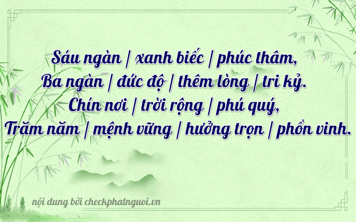 Bài thơ ý nghĩa cho <b>biển số 51H-63399</b> tại website checkphatnguoi.vn