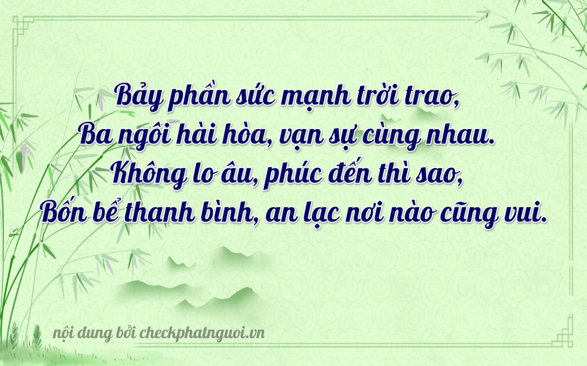 Bài thơ ý nghĩa cho <b>biển số 51H-73043</b> tại website checkphatnguoi.vn