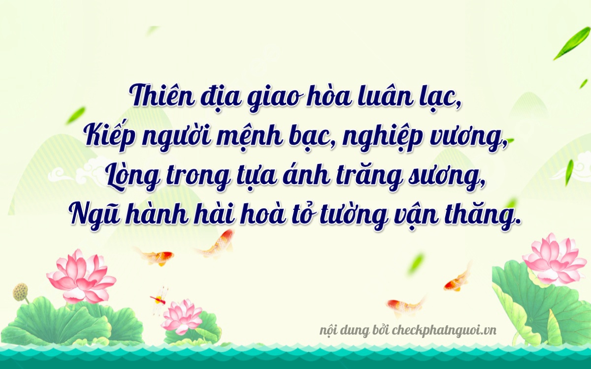Bài thơ ý nghĩa cho <b>biển số 51H-76560</b> tại website checkphatnguoi.vn
