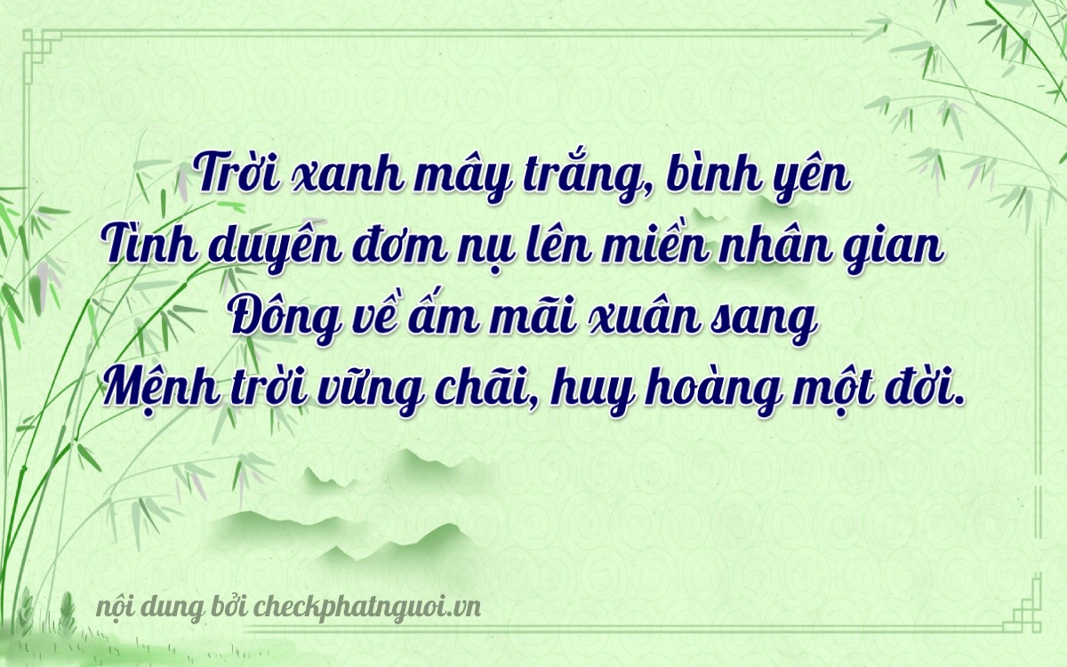 Bài thơ ý nghĩa cho <b>biển số 51K-00816</b> tại website checkphatnguoi.vn
