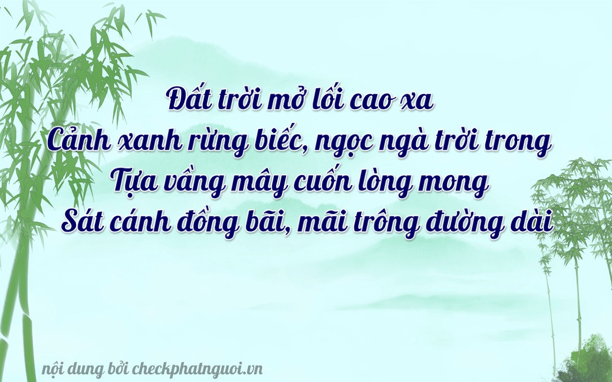 Bài thơ ý nghĩa cho <b>biển số 51K-10825</b> tại website checkphatnguoi.vn