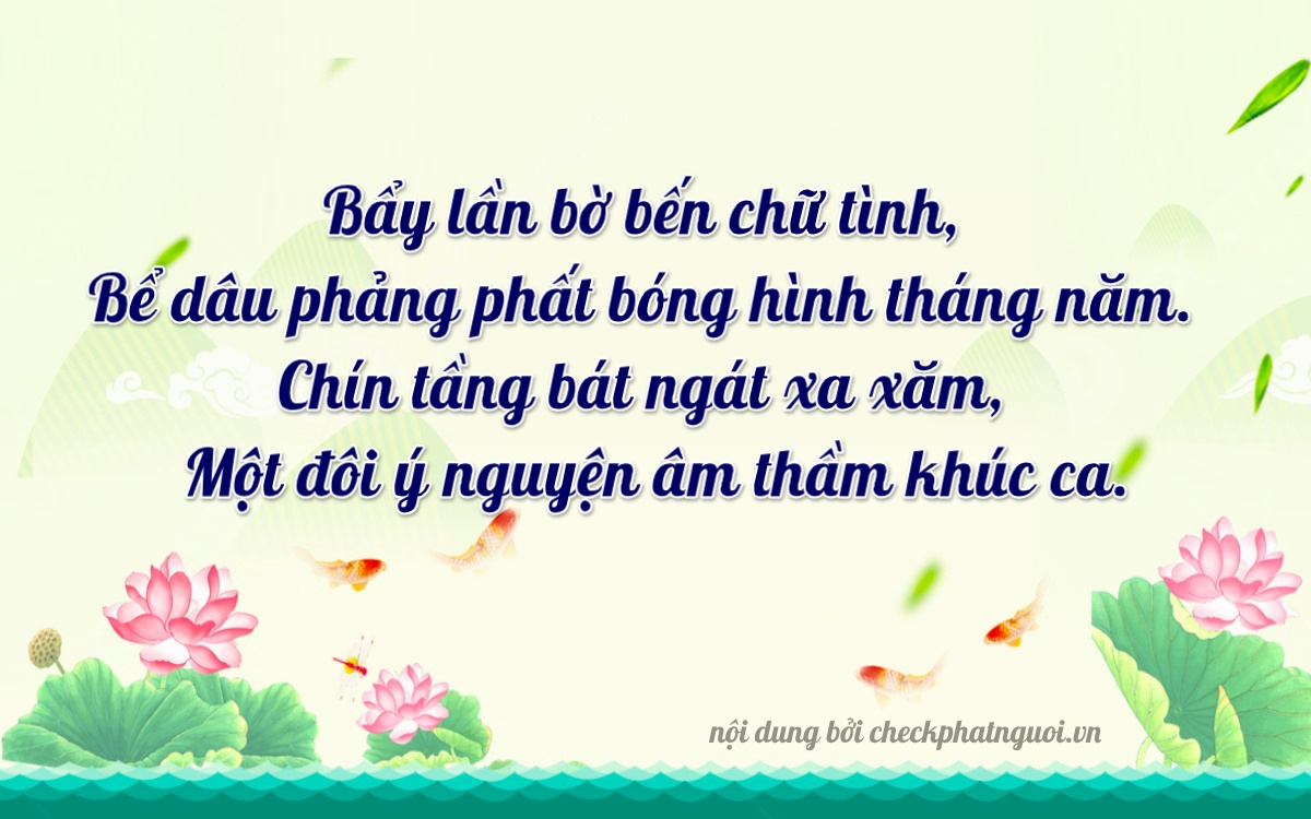 Bài thơ ý nghĩa cho <b>biển số 51K-19788</b> tại website checkphatnguoi.vn