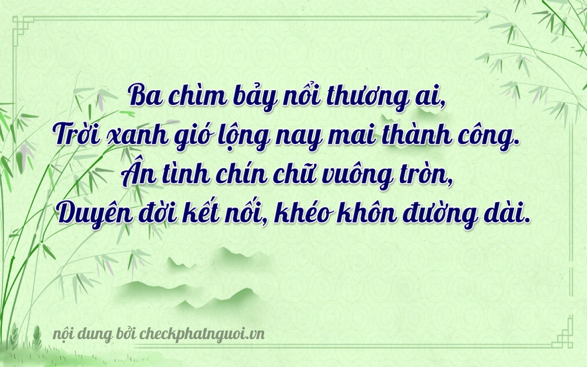 Bài thơ ý nghĩa cho <b>biển số 51K-32562</b> tại website checkphatnguoi.vn