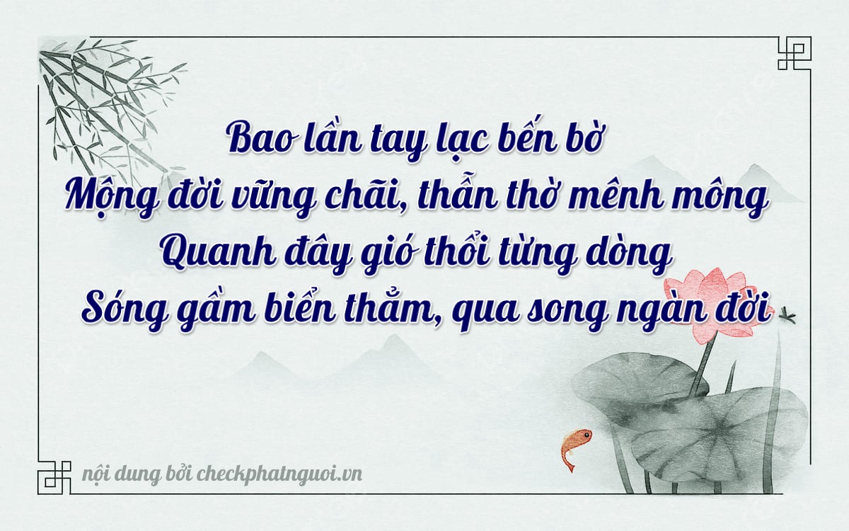 Bài thơ ý nghĩa cho <b>biển số 51K-32967</b> tại website checkphatnguoi.vn