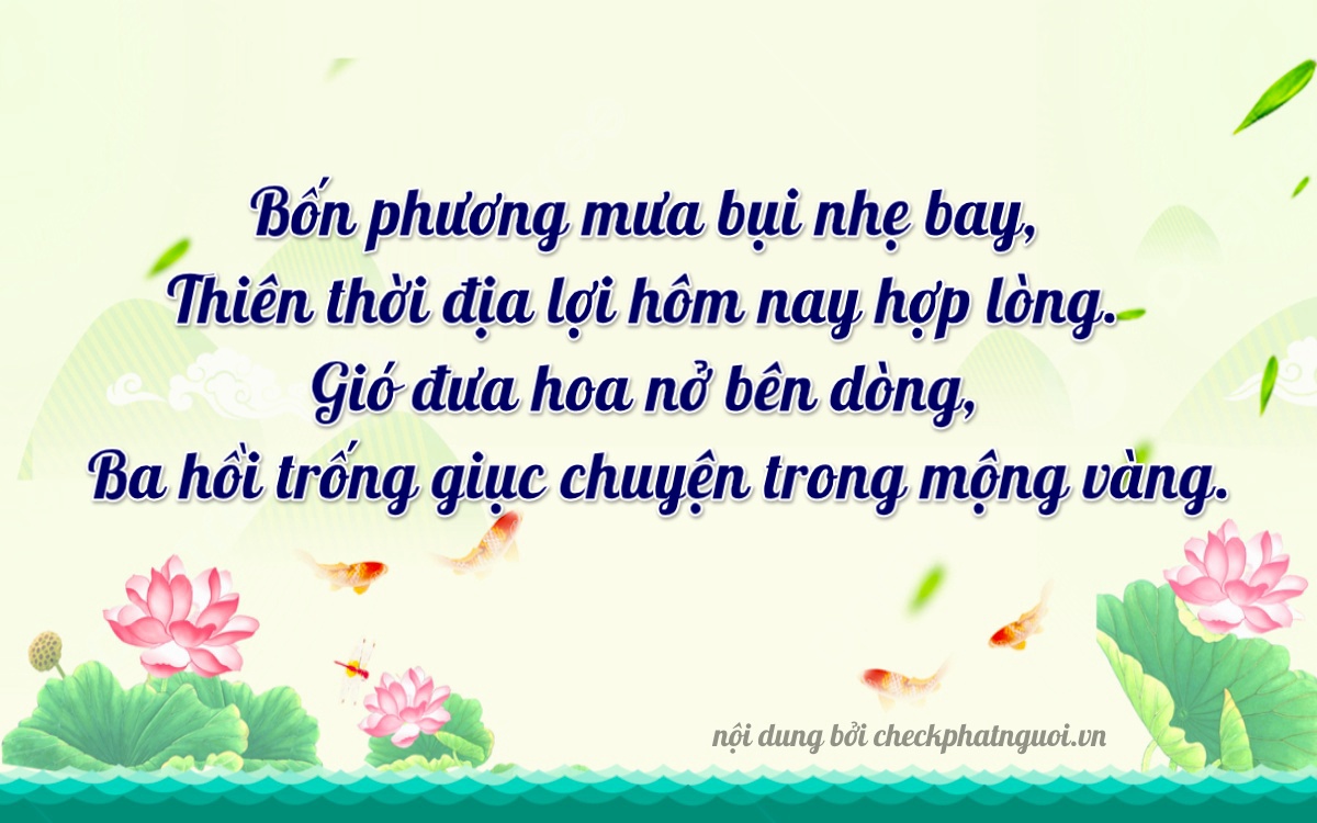 Bài thơ ý nghĩa cho <b>biển số 51K-42239</b> tại website checkphatnguoi.vn