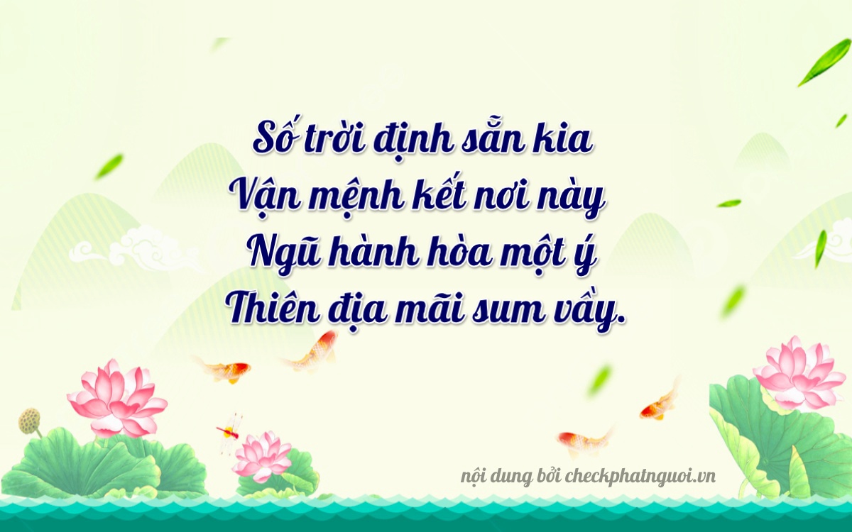 Bài thơ ý nghĩa cho <b>biển số 51K-47998</b> tại website checkphatnguoi.vn