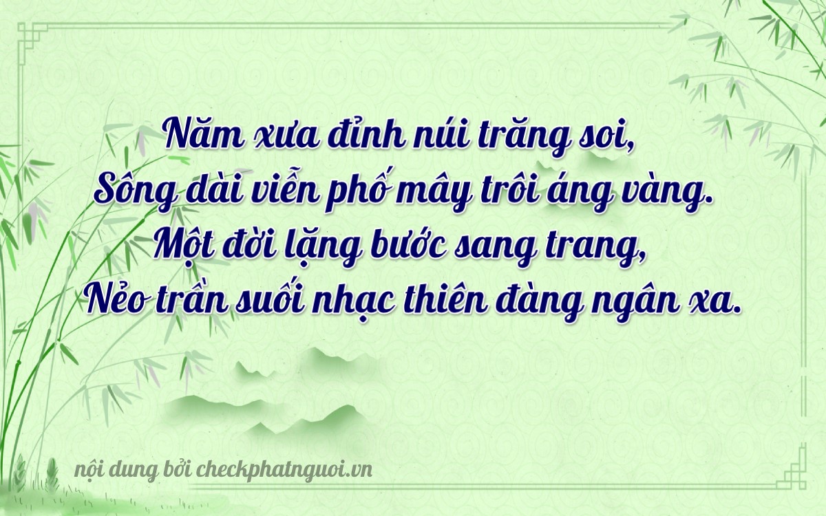 Bài thơ ý nghĩa cho <b>biển số 51K-57209</b> tại website checkphatnguoi.vn