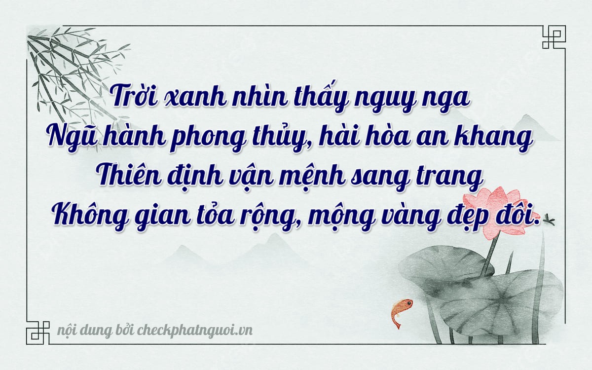 Bài thơ ý nghĩa cho <b>biển số 51K-58339</b> tại website checkphatnguoi.vn