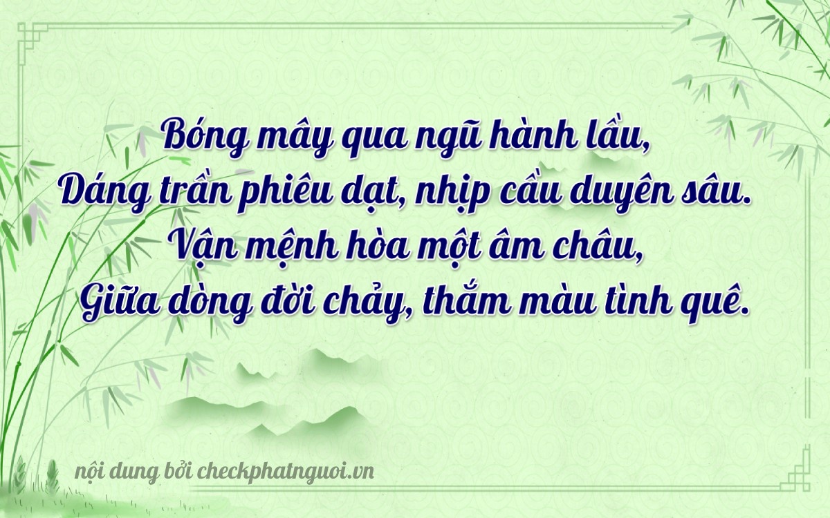 Bài thơ ý nghĩa cho <b>biển số 51K-66633</b> tại website checkphatnguoi.vn