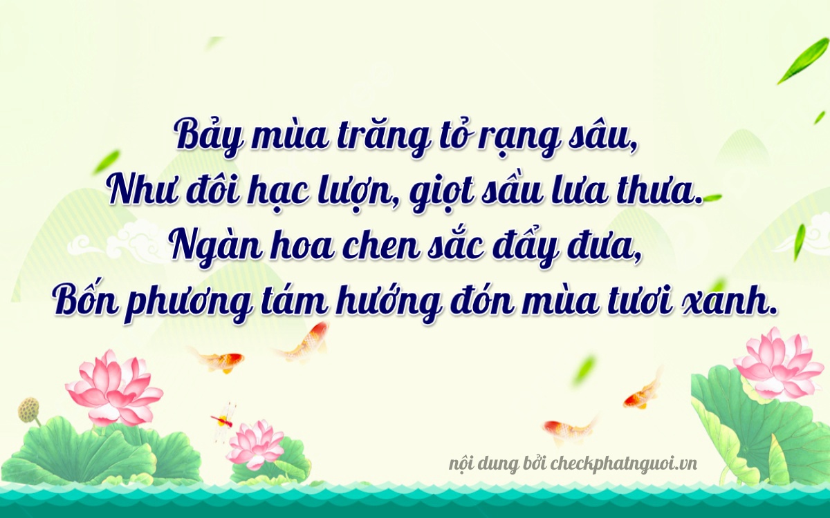 Bài thơ ý nghĩa cho <b>biển số 51K-70386</b> tại website checkphatnguoi.vn