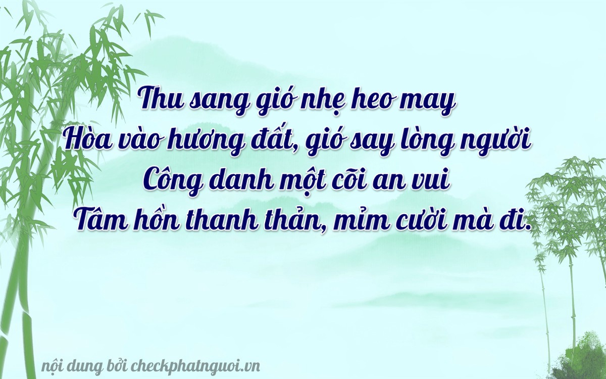 Bài thơ ý nghĩa cho <b>biển số 51K-71865</b> tại website checkphatnguoi.vn