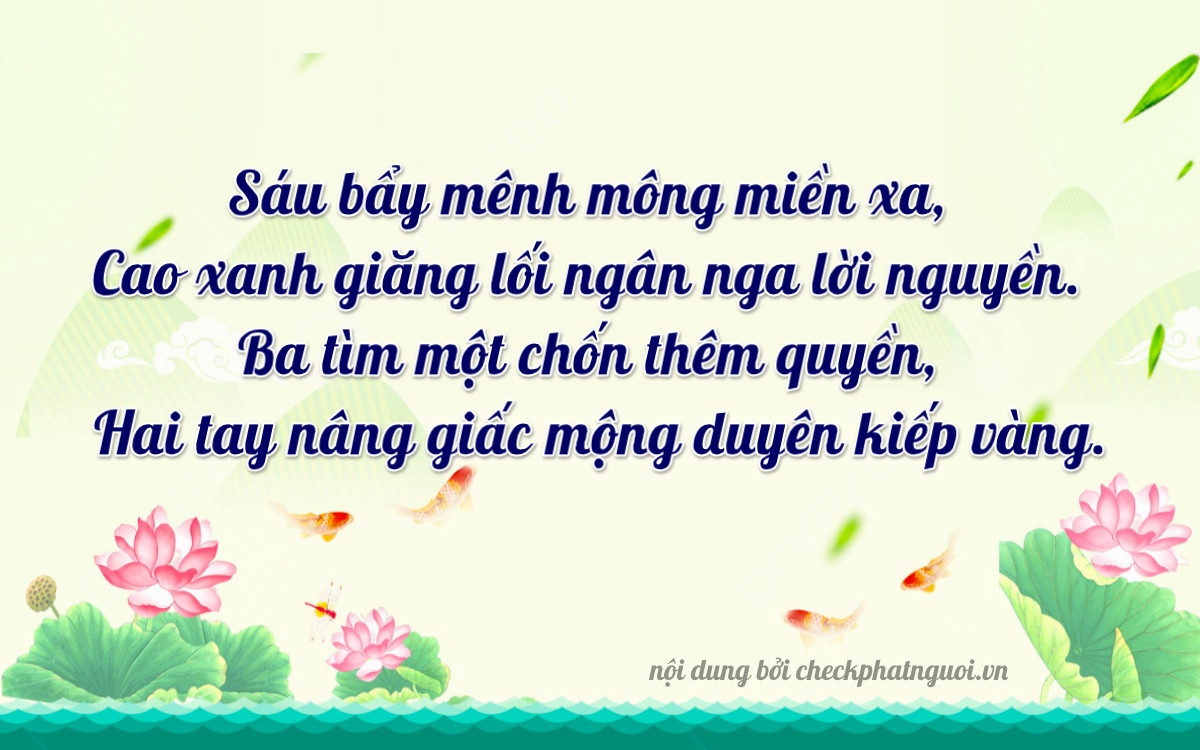 Bài thơ ý nghĩa cho <b>biển số 51K-73312</b> tại website checkphatnguoi.vn