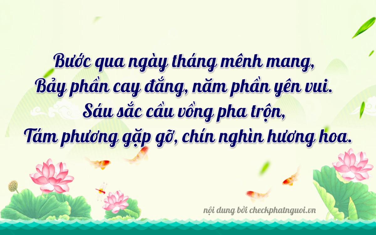 Bài thơ ý nghĩa cho <b>biển số 51K-74289</b> tại website checkphatnguoi.vn