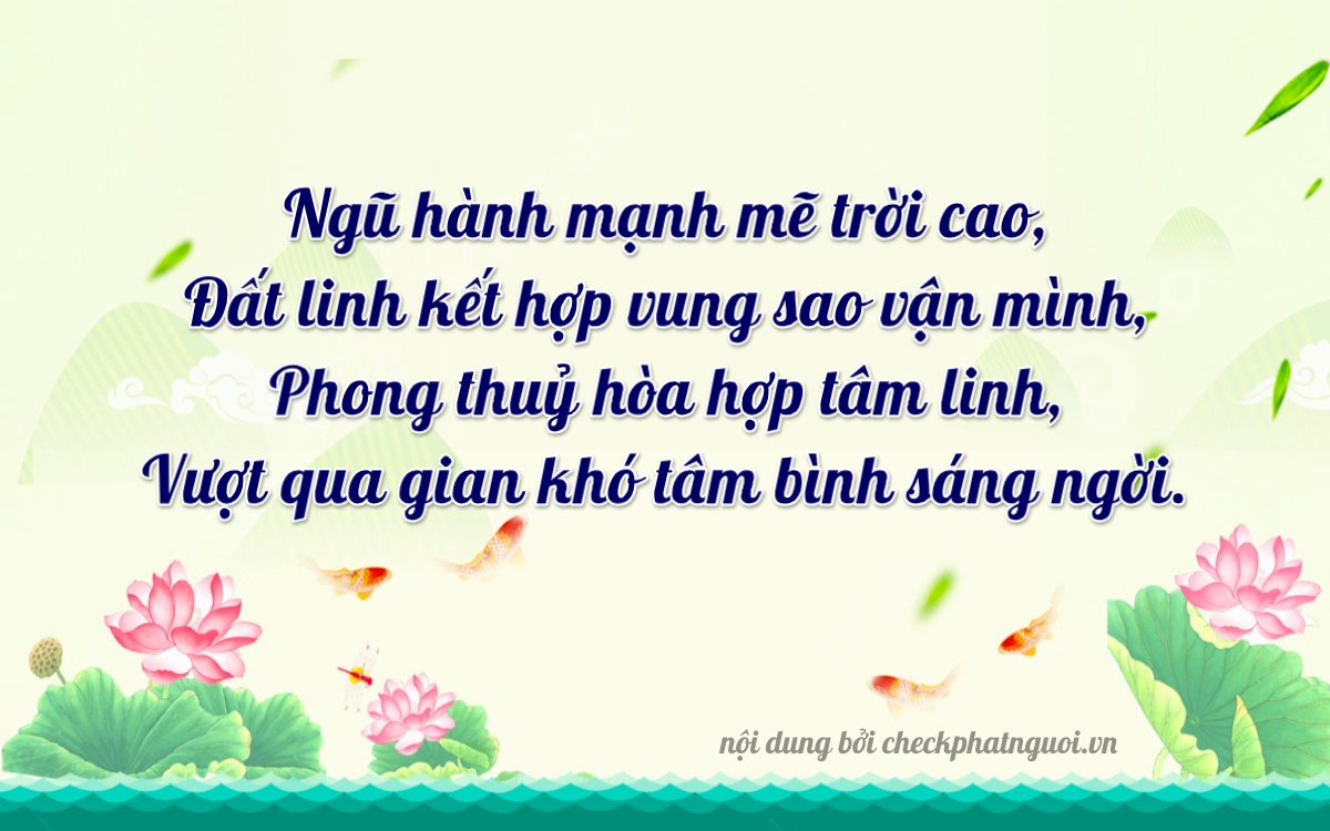 Bài thơ ý nghĩa cho <b>biển số 51K-81068</b> tại website checkphatnguoi.vn