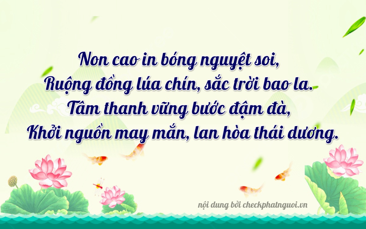 Bài thơ ý nghĩa cho <b>biển số 51K-83427</b> tại website checkphatnguoi.vn