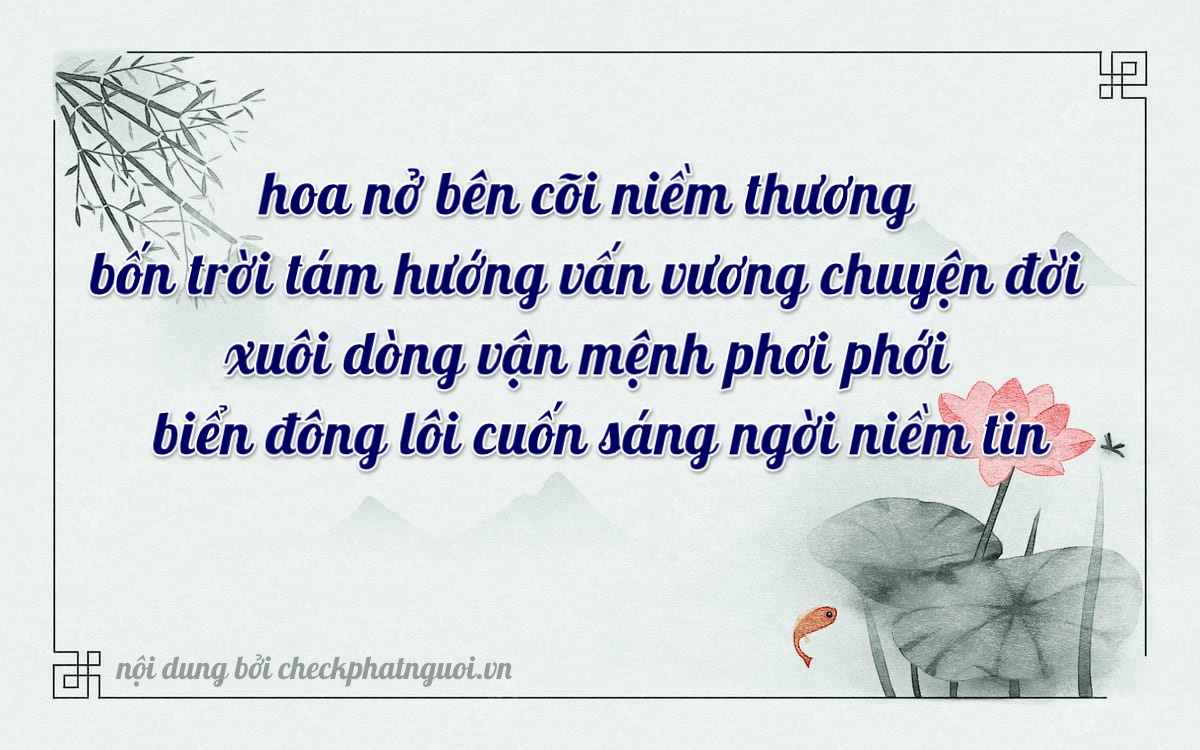 Bài thơ ý nghĩa cho <b>biển số 51K-84049</b> tại website checkphatnguoi.vn