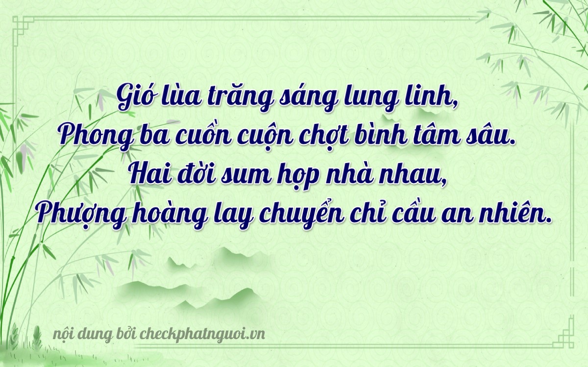 Bài thơ ý nghĩa cho <b>biển số 51K-87598</b> tại website checkphatnguoi.vn