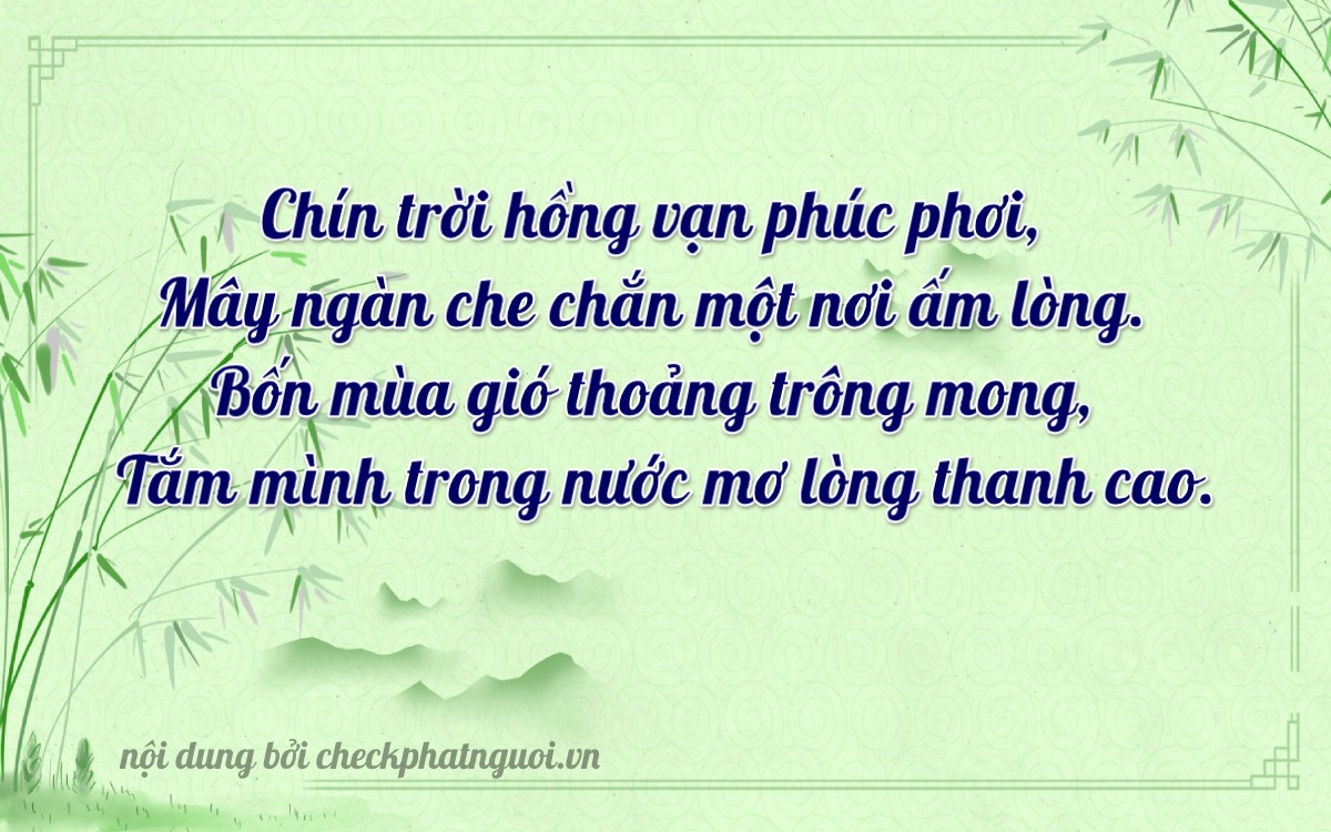 Bài thơ ý nghĩa cho <b>biển số 51K-90433</b> tại website checkphatnguoi.vn