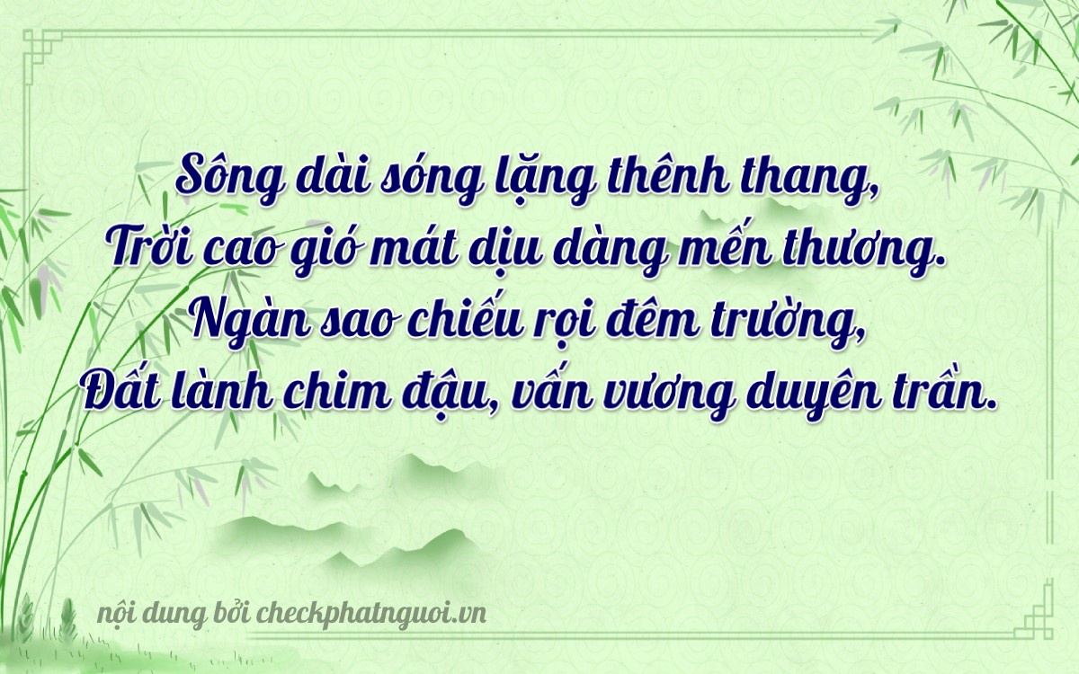 Bài thơ ý nghĩa cho <b>biển số 51K-90525</b> tại website checkphatnguoi.vn