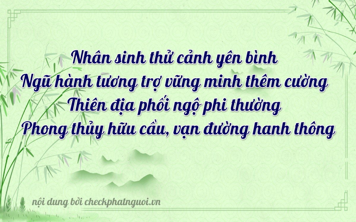 Bài thơ ý nghĩa cho <b>biển số 51K-91395</b> tại website checkphatnguoi.vn