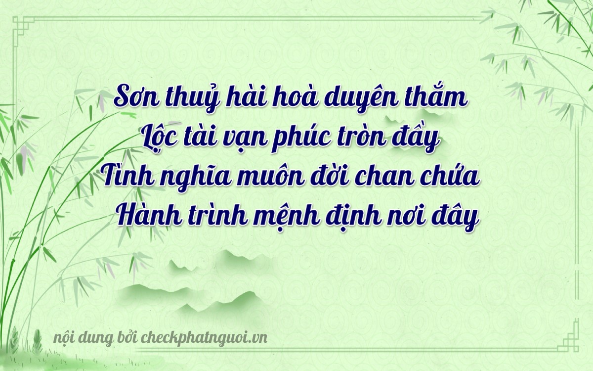 Bài thơ ý nghĩa cho <b>biển số 51K-95816</b> tại website checkphatnguoi.vn