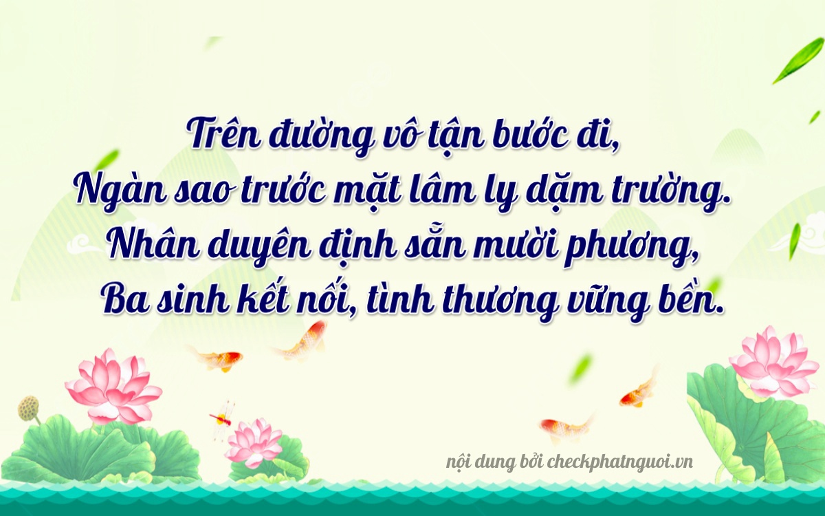 Bài thơ ý nghĩa cho <b>biển số 51L-00233</b> tại website checkphatnguoi.vn